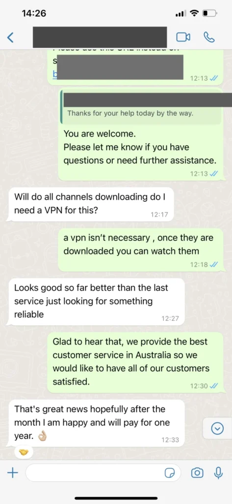 xtreamcube WhatsApp Fast Support Activation Screenshot 3